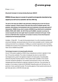 EREMA Group Blianz 2020/21 EN