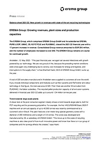 EREMA Group Bilanz 2021/22 EN