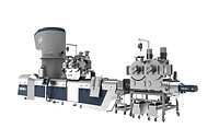 INTAREMA® TVEplus® DuaFil® Compact combines the patented extruder system for processing challenging materials with a second high-performance filtration and upstream reduced-temperature pressure build-up zone. The name of this plant is derived from the double filtration concept and the compact design. 
