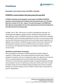 POWERFIL Press Release (PDF)