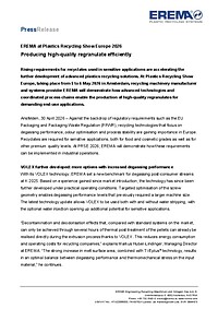  EREMA Press Release (PDF)