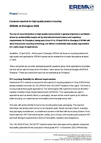 EREMA Press Release (PDF)